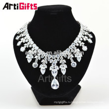 Великолепный Белый Золотой Пластине Бриллиантами Роскошные Ожерелье Для Женщин